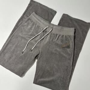 Y2K BCBG Maxazria Velour Wide Leg Bling Pants